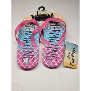 Girl's Flip-Flops Mermazing Mermaid Pink/Blue/Yellow [L 2/3]